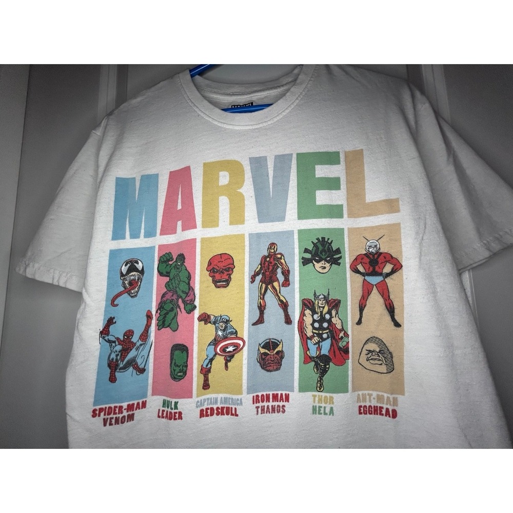Marvel Comic Strip Assorted Characters T-Shirt